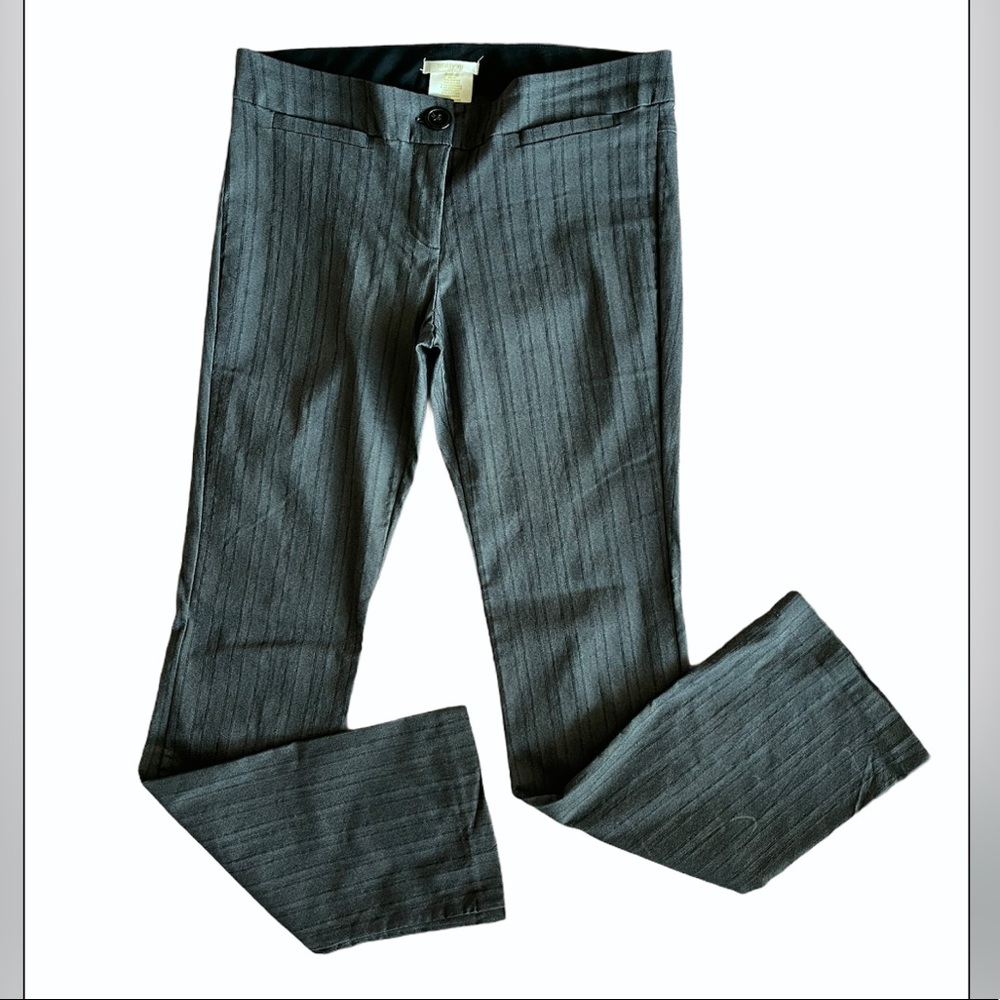 Matty M Dark Gray PinStripe Skinny Dress Pants 10